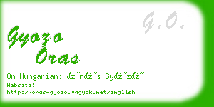 gyozo oras business card